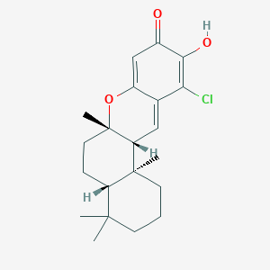 molecular formula C21H27ClO3 B1245391 Chloropuupehenone 