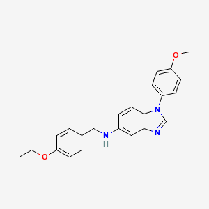 molecular formula C23H23N3O2 B12453921 N-(4-ethoxybenzyl)-1-(4-methoxyphenyl)-1H-benzimidazol-5-amine 