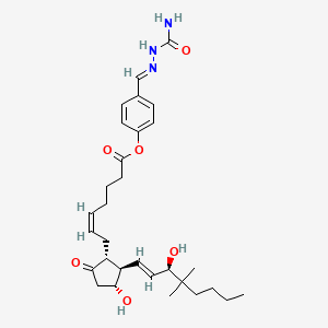 molecular formula C30H43N3O6 B1245393 Dimethyl-PGE2-pbase CAS No. 62845-71-0