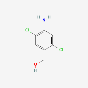 molecular formula C7H7Cl2NO B12453940 (4-Amino-2,5-dichlorophenyl)methanol 