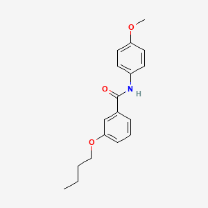 molecular formula C18H21NO3 B12453975 3-butoxy-N-(4-methoxyphenyl)benzamide 