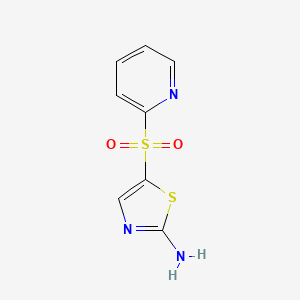 5-Pyridin-2-ylsulfonyl-1,3-thiazol-2-amine