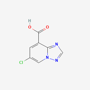 molecular formula C7H4ClN3O2 B12454010 6-Chloro-[1,2,4]triazolo[1,5-A]pyridine-8-carboxylic acid 