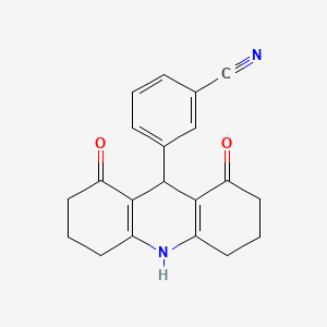 9-(3-cyanophenyl)-3,4,6,7,9,10-hexahydro-1,8-(2H,5H)-acridinedione