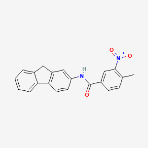 molecular formula C21H16N2O3 B12454039 N-(9H-fluoren-2-yl)-4-methyl-3-nitrobenzamide 
