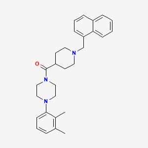molecular formula C29H35N3O B12454041 [4-(2,3-Dimethylphenyl)piperazin-1-yl][1-(naphthalen-1-ylmethyl)piperidin-4-yl]methanone 