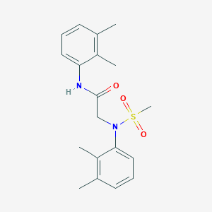 molecular formula C19H24N2O3S B12454057 N,N~2~-bis(2,3-dimethylphenyl)-N~2~-(methylsulfonyl)glycinamide 