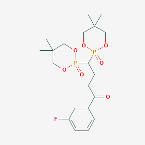4,4-Bis(5,5-dimethyl-2-oxo-1,3,2lambda5-dioxaphosphinan-2-yl)-1-(3-fluorophenyl)butan-1-one