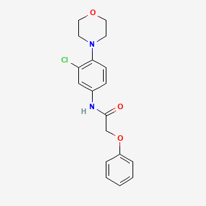 molecular formula C18H19ClN2O3 B12454172 N-[3-chloro-4-(morpholin-4-yl)phenyl]-2-phenoxyacetamide 