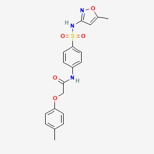 molecular formula C19H19N3O5S B12454239 N-{4-[(5-methyl-1,2-oxazol-3-yl)sulfamoyl]phenyl}-2-(4-methylphenoxy)acetamide 