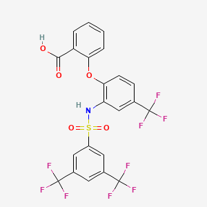2-[2-[3,5-Bis (trifluoromethyl)phenylsulfonamido]-4-trifluoromethylphenoxy]benzoic acid