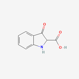 molecular formula C9H7NO3 B12454364 3-Oxoindoline-2-carboxylic acid 