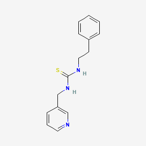 molecular formula C15H17N3S B12454376 1-(2-Phenylethyl)-3-(pyridin-3-ylmethyl)thiourea 