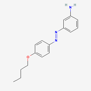 molecular formula C16H19N3O B12454415 3-[(E)-(4-butoxyphenyl)diazenyl]aniline 
