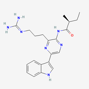 molecular formula C21H27N7O B1245442 Oxidized Cypridina luciferin 