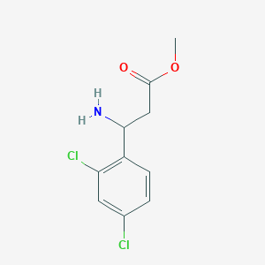 molecular formula C10H11Cl2NO2 B12454462 Methyl 3-amino-3-(2,4-dichlorophenyl)propanoate 