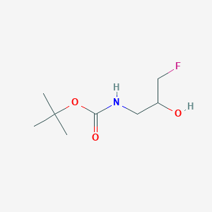 molecular formula C8H16FNO3 B12454481 tert-Butyl (3-fluoro-2-hydroxypropyl)carbamate 