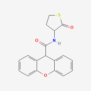 molecular formula C18H15NO3S B12454495 N-(2-oxothiolan-3-yl)-9H-xanthene-9-carboxamide 