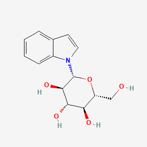 molecular formula C14H17NO5 B1245451 1-beta-D-Glucopyranosyl-1H-indole 