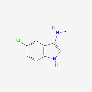molecular formula C9H9ClN2 B12454660 5-chloro-N-methyl-1H-indol-3-amine 