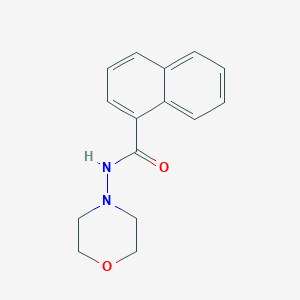 molecular formula C15H16N2O2 B12454662 N-(morpholin-4-yl)naphthalene-1-carboxamide 