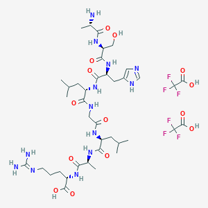 molecular formula C39H63F6N13O14 B12454714 C3a 70-77 ditrifluoroacetate 