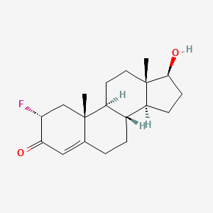 molecular formula C19H27FO2 B1245474 2alpha-Fluoro-17beta-hydroxyandrost-4-en-3-one 
