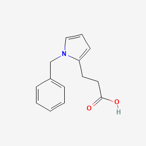 molecular formula C14H15NO2 B12454755 3-(1-Benzyl-1H-pyrrol-2-yl)propanoic acid 