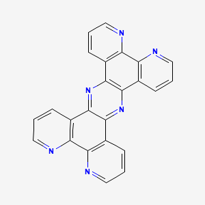 molecular formula C24H12N6 B1245478 Tetrapyrido[3,2-a:2',3'-c:3'',2''-h:2''',3'''-j]phenazine 