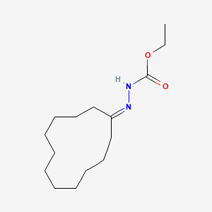molecular formula C15H28N2O2 B12454805 Ethyl 2-cyclododecylidenehydrazinecarboxylate 