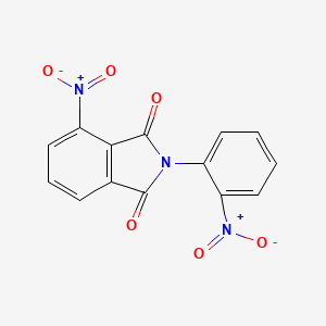 molecular formula C14H7N3O6 B12454907 4-nitro-2-(2-nitrophenyl)-1H-isoindole-1,3(2H)-dione 