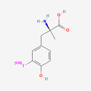molecular formula C10H12INO3 B1245491 3-Iodo-alpha-methyl-L-tyrosine I-125 CAS No. 137034-72-1