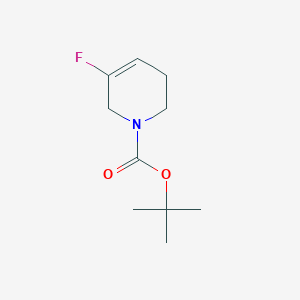 molecular formula C10H16FNO2 B12454918 tert-butyl 3-fluoro-5,6-dihydro-2H-pyridine-1-carboxylate 