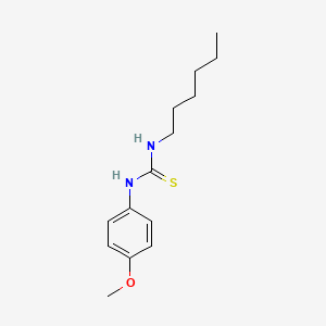 molecular formula C14H22N2OS B12454930 1-Hexyl-3-(4-methoxyphenyl)thiourea 