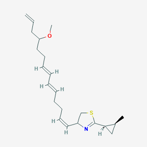 molecular formula C22H33NOS B1245496 Curacin D 