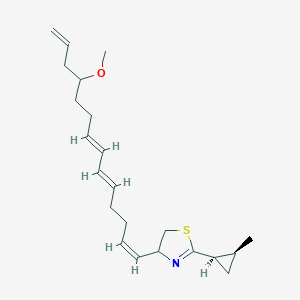 4-[(1Z,5E,7E)-11-Methoxytetradeca-1,5,7,13-tetraenyl]-2-[(1R,2S)-2-methylcyclopropyl]-4,5-dihydro-1,3-thiazole