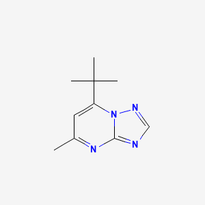 molecular formula C10H14N4 B12455012 7-Tert-butyl-5-methyl-[1,2,4]triazolo[1,5-a]pyrimidine 