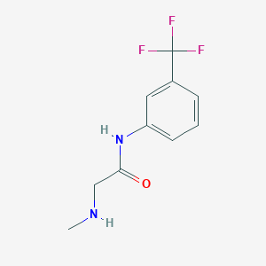 molecular formula C10H11F3N2O B12455118 2-Methylamino-N-[3-(trifluoromethyl)phenyl]acetamide 