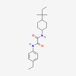 molecular formula C21H32N2O2 B12455181 N-(4-ethylphenyl)-N'-[4-(2-methylbutan-2-yl)cyclohexyl]ethanediamide 