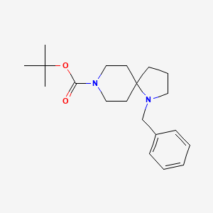 molecular formula C20H30N2O2 B12455201 1-Benzyl-8-Boc-1,8-diazaspiro[4.5]decane 
