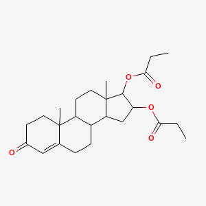 molecular formula C25H36O5 B1245526 16alpha-Hydroxytestosterone dipropionate CAS No. 22204-52-0