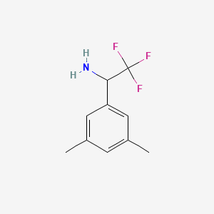 molecular formula C10H12F3N B12455272 1-(3,5-Dimethylphenyl)-2,2,2-trifluoroethylamine 