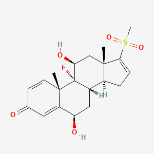 molecular formula C20H25FO5S B1245531 Lhb9szj5WX 