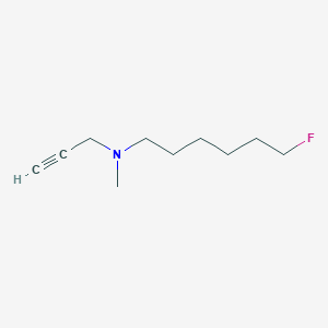 molecular formula C10H18FN B1245536 N-(6-Fluorohexyl)-N-methylpropargylamine 