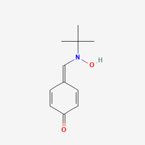 molecular formula C11H15NO2 B1245540 4-hydroxyphenyl-N-tert-butylnitrone 