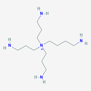 molecular formula C13H34N5+ B1245542 N(4)-bis(aminopropyl)spermidine(1+) 