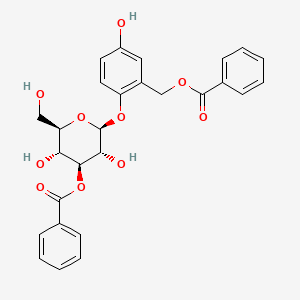 molecular formula C27H26O10 B1245547 Benzoylsalireposide 
