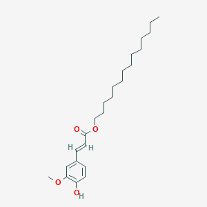 Tetradecyl (E)-3-(4-hydroxy-3-methoxy-phenyl)prop-2-enoate