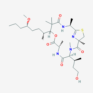 molecular formula C31H54N4O7S B1245552 Halipeptin A 