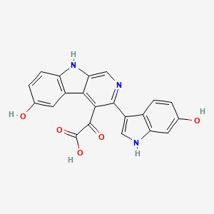 molecular formula C21H13N3O5 B1245557 Hyrtioerectine A 